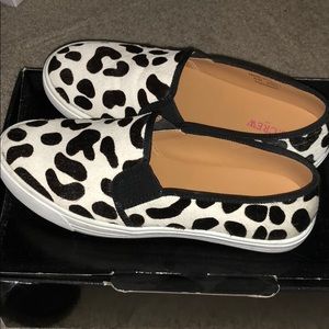 J Crew pony Calf hair  sneakers